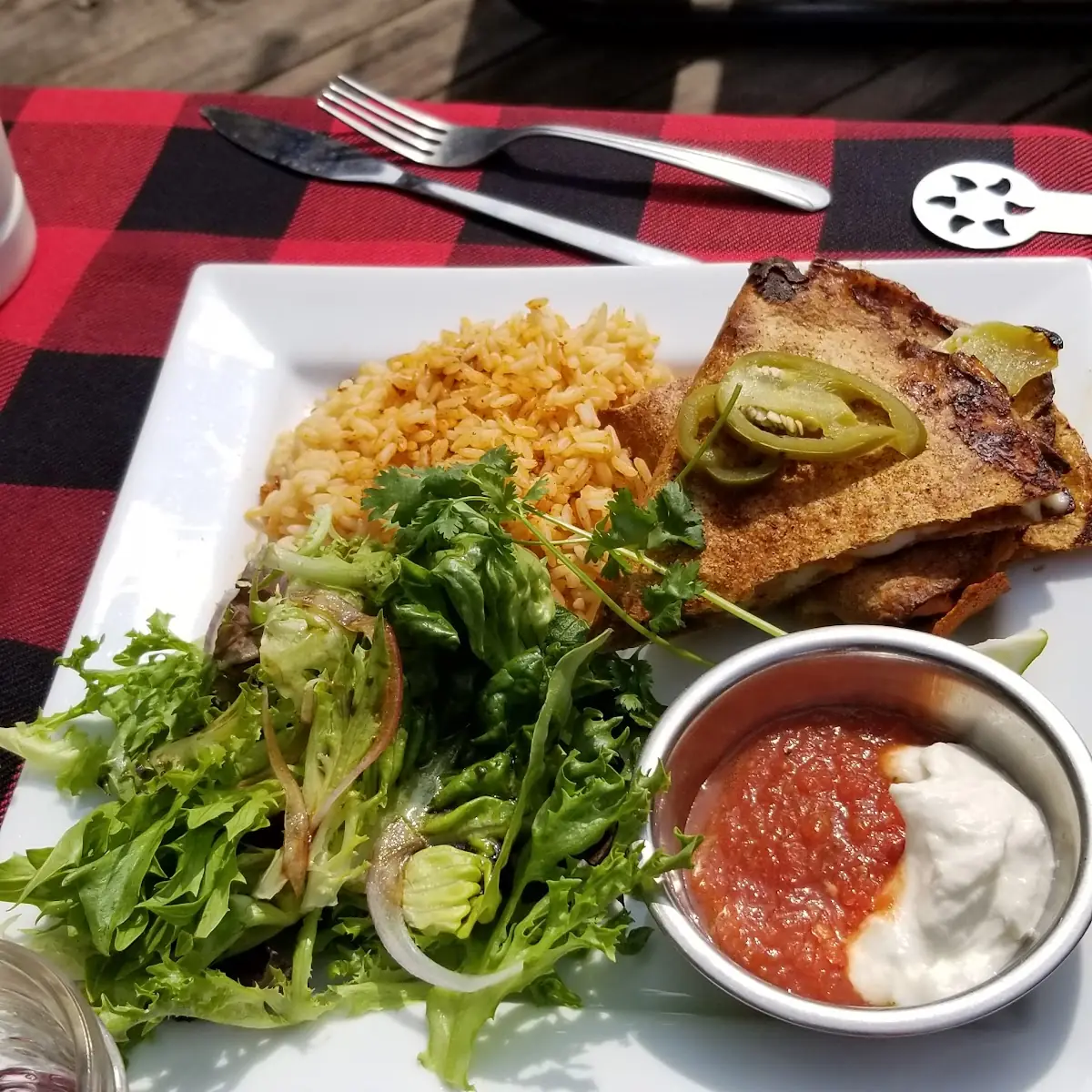 Salmon Quesadilla