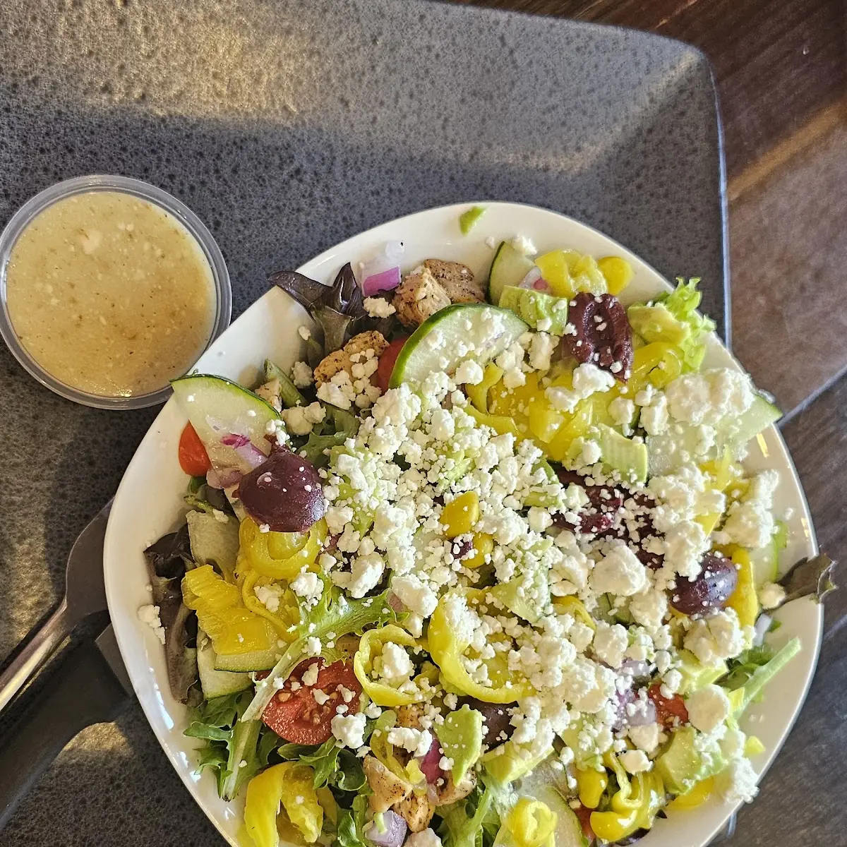Loaded Greek & Avocado Chicken Salad