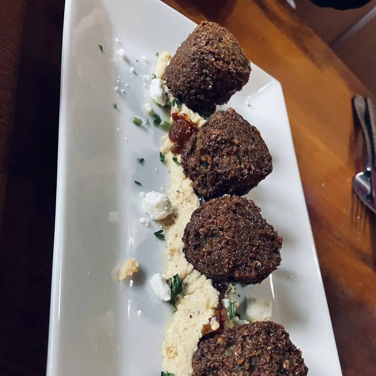 Falafel with Hummus and Harissa