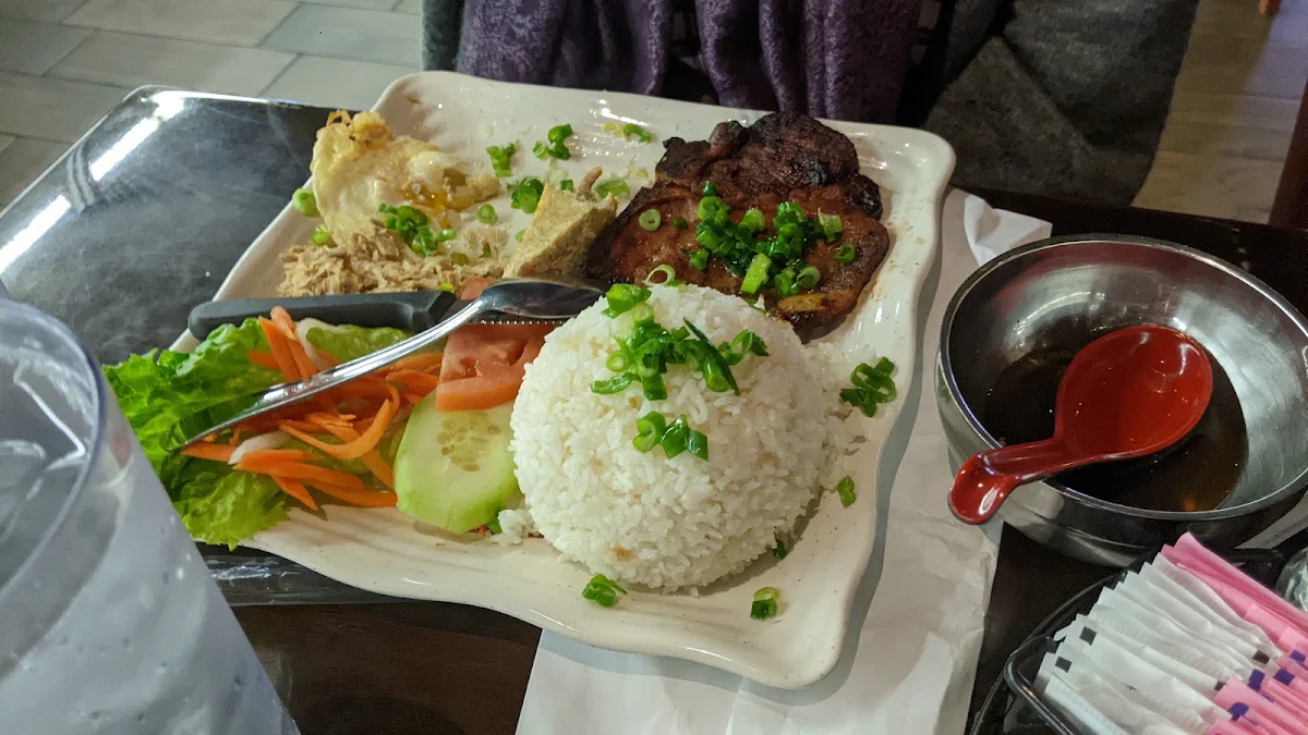 Rice Plate Grilled Pork Chop