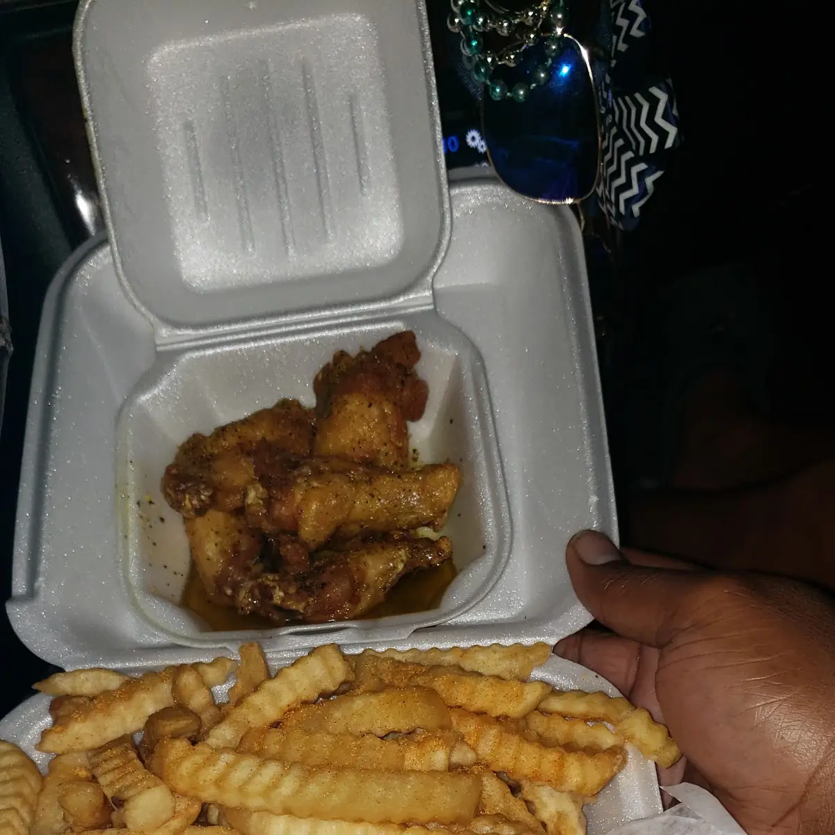 Philly Cheese Steak Sandwich and Lemon Pepper Wings