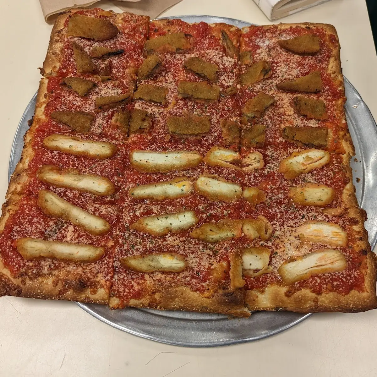 Chicken Eggplant Upside Down Pizza