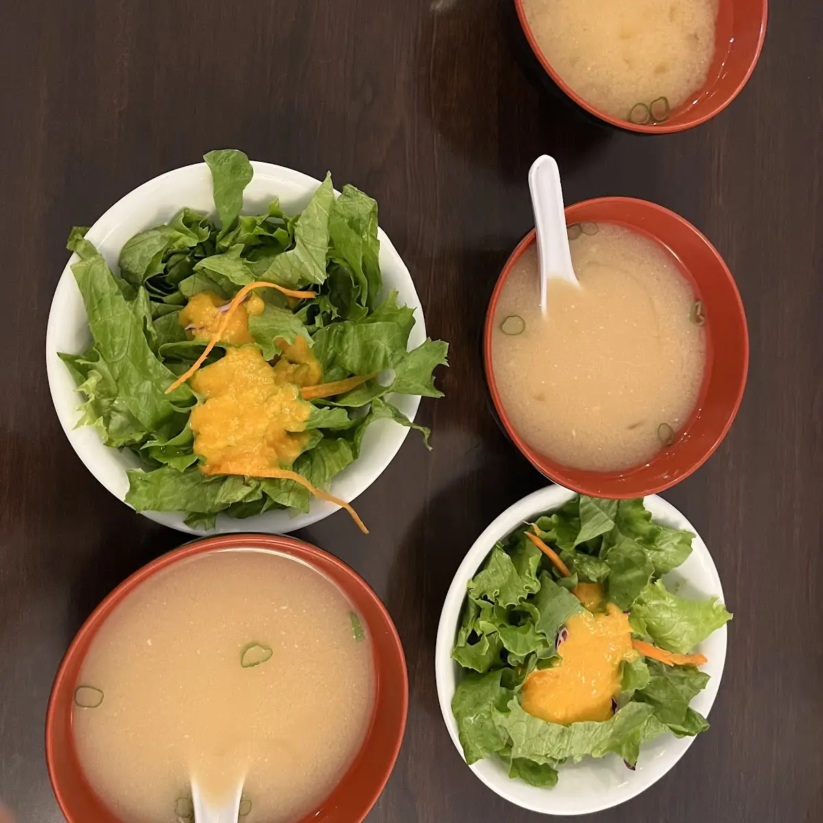 Salad and Miso Soup