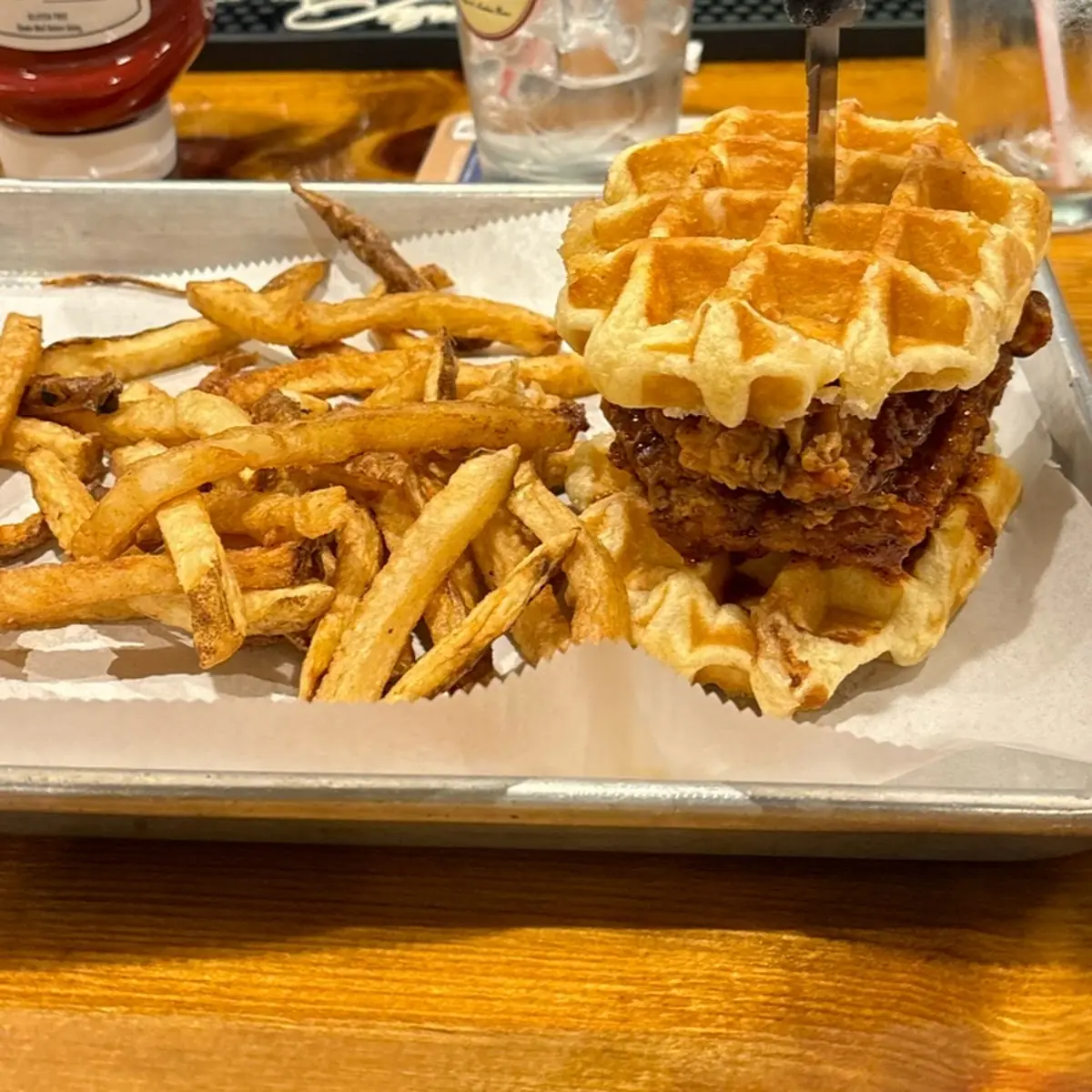 Nashville Chicken & Waffle Sandwich