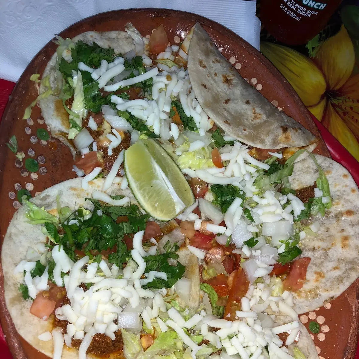 5 Tacos Ground Beef