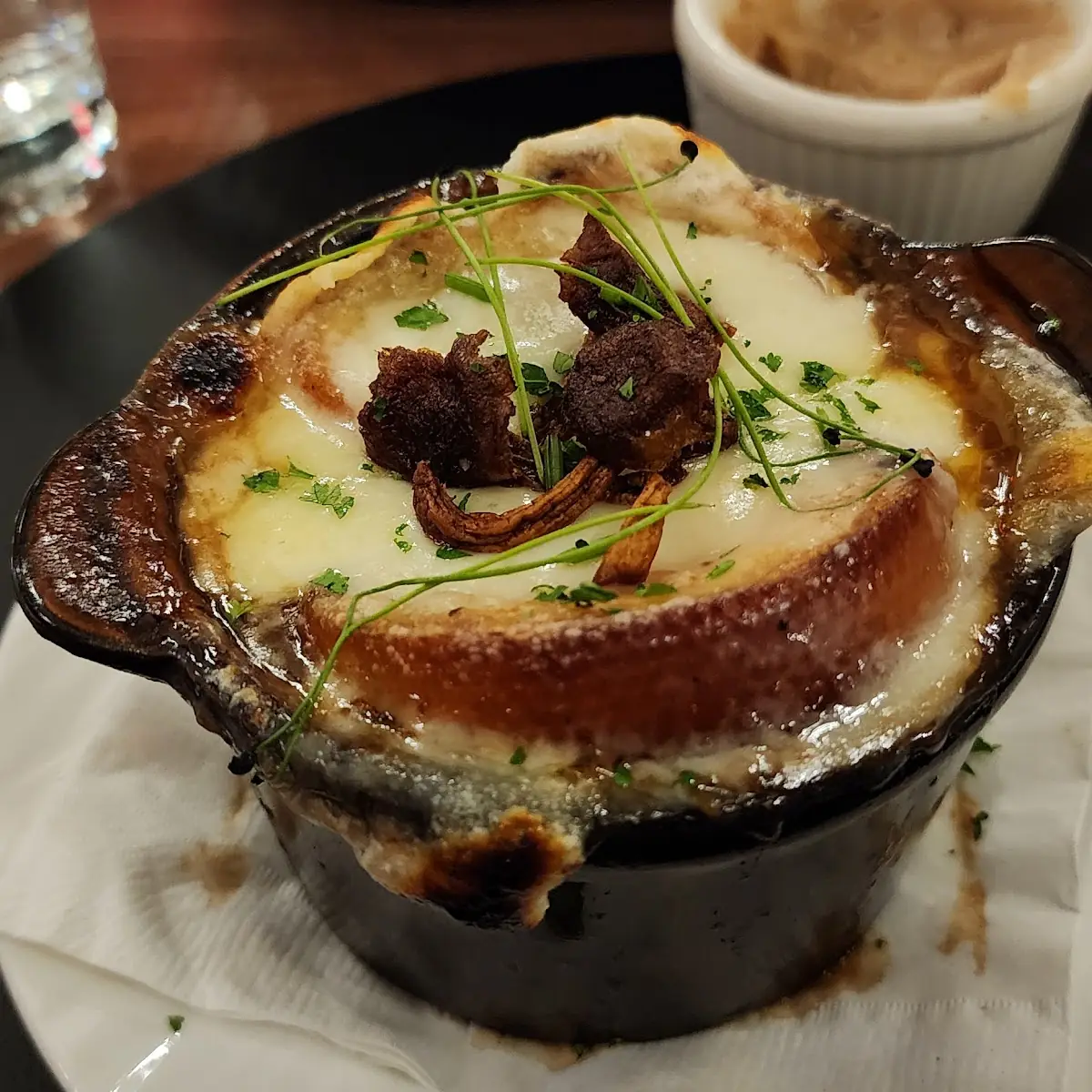 Roasted Wild Mushroom Onion Soup