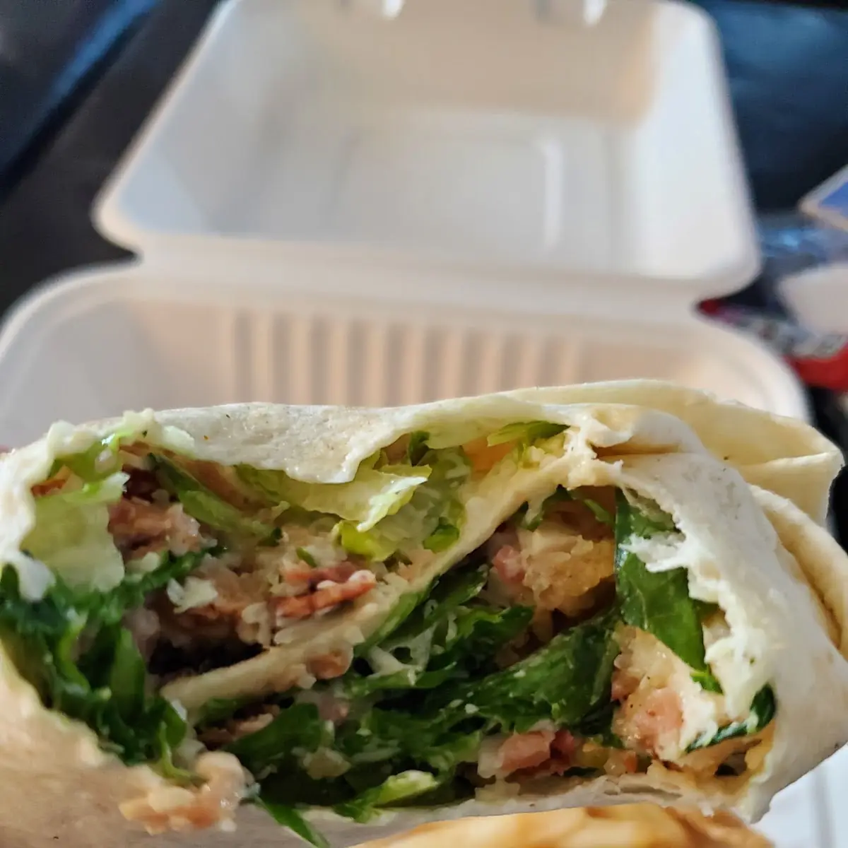 Crispy Chicken Caesar Wrap, Stacked Pancake & Breakfast House