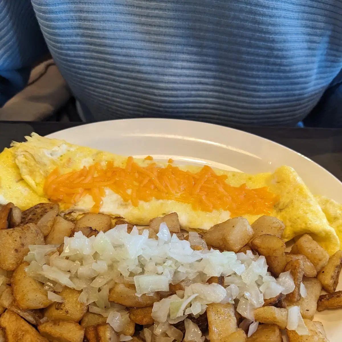 Hash Browns, Stacked Pancake & Breakfast House