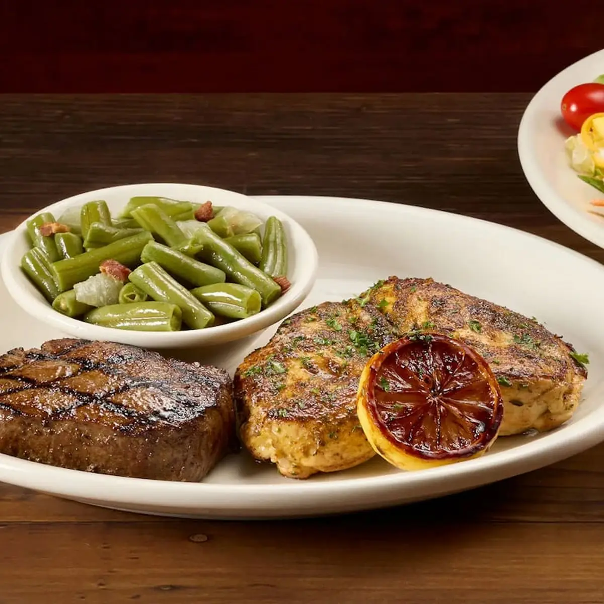 Grilled BBQ Chicken & Sirloin 6oz