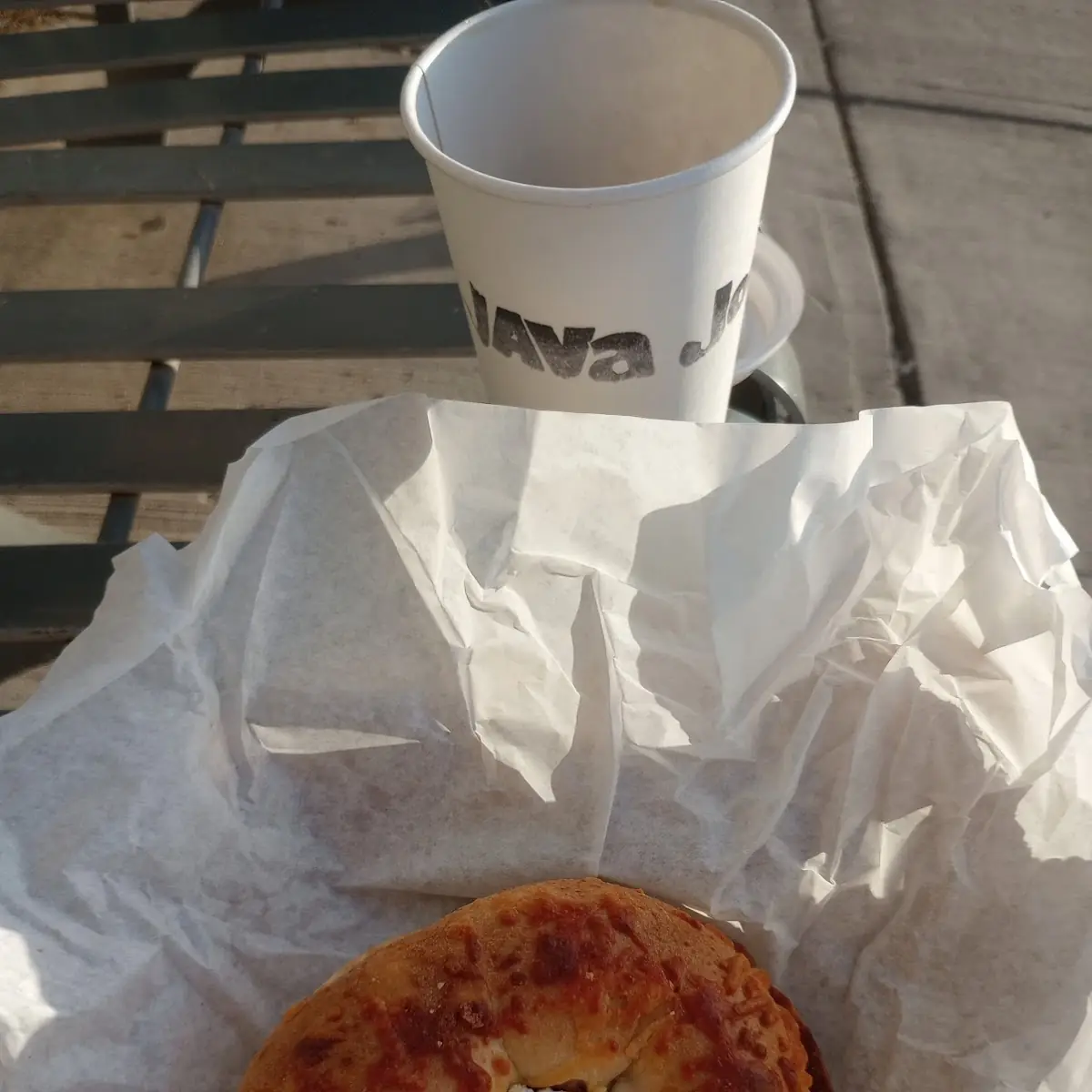Cheese Bagel with Cream Cheese