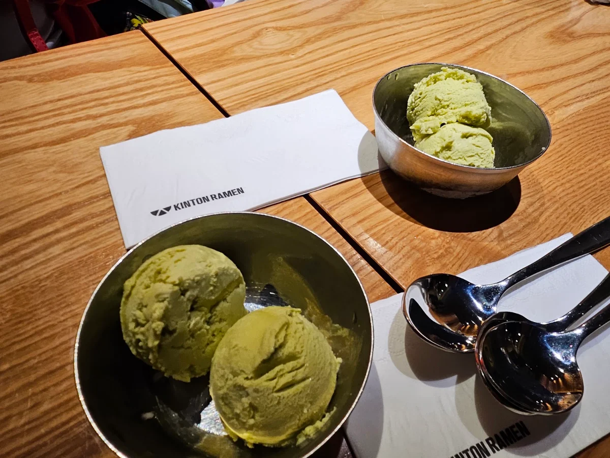 Matcha Ice Cream, KINTON RAMEN OTTAWA