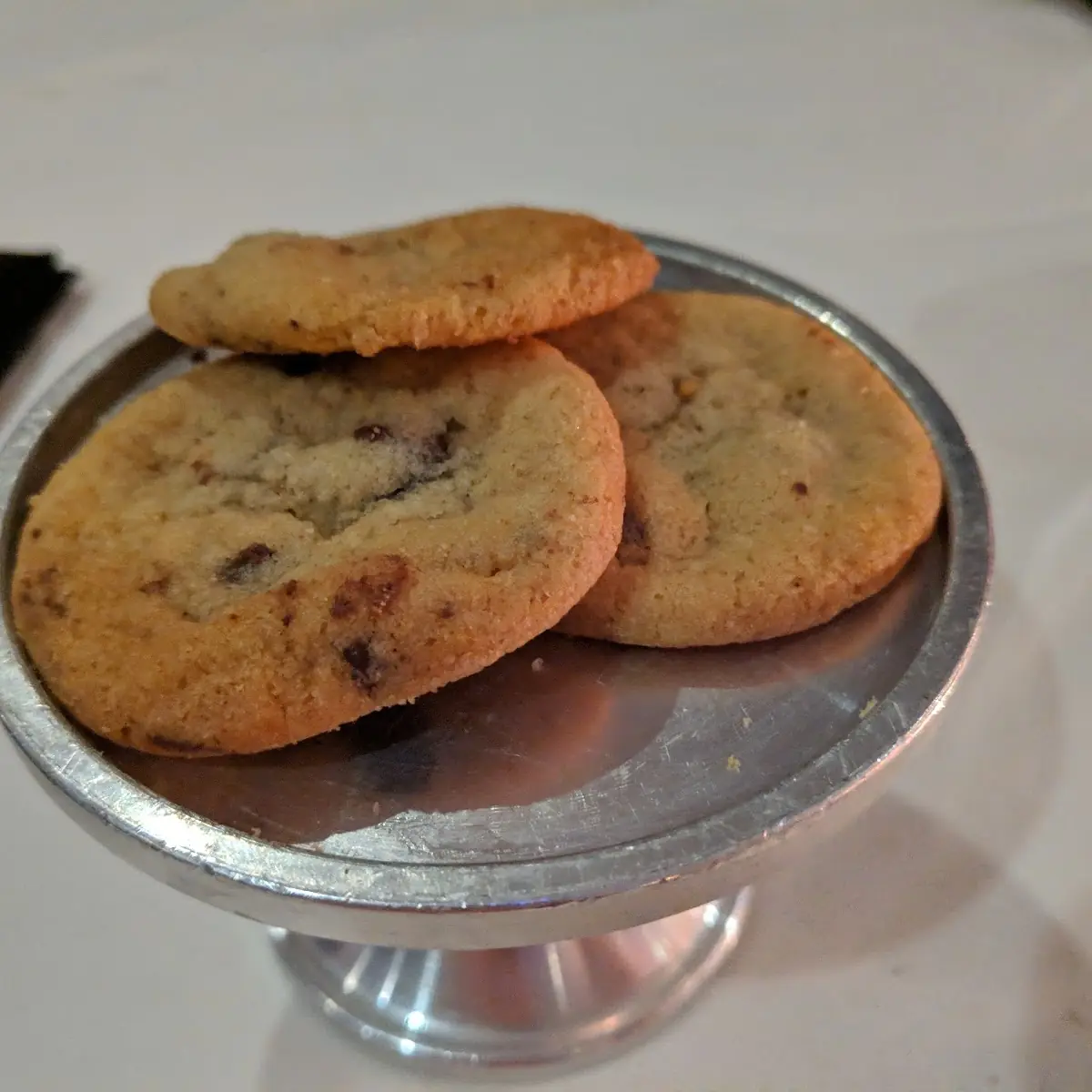 Complimentary Chocolate Chip Cookies