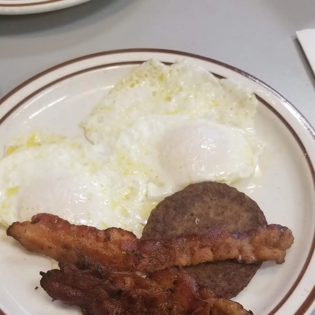 Eggs and Bacon Grits