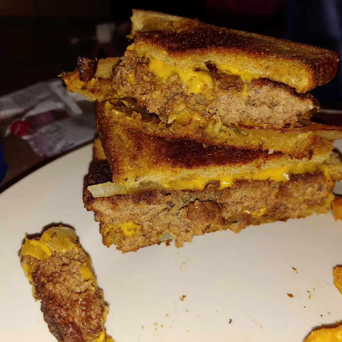 Patty Melt and Fries