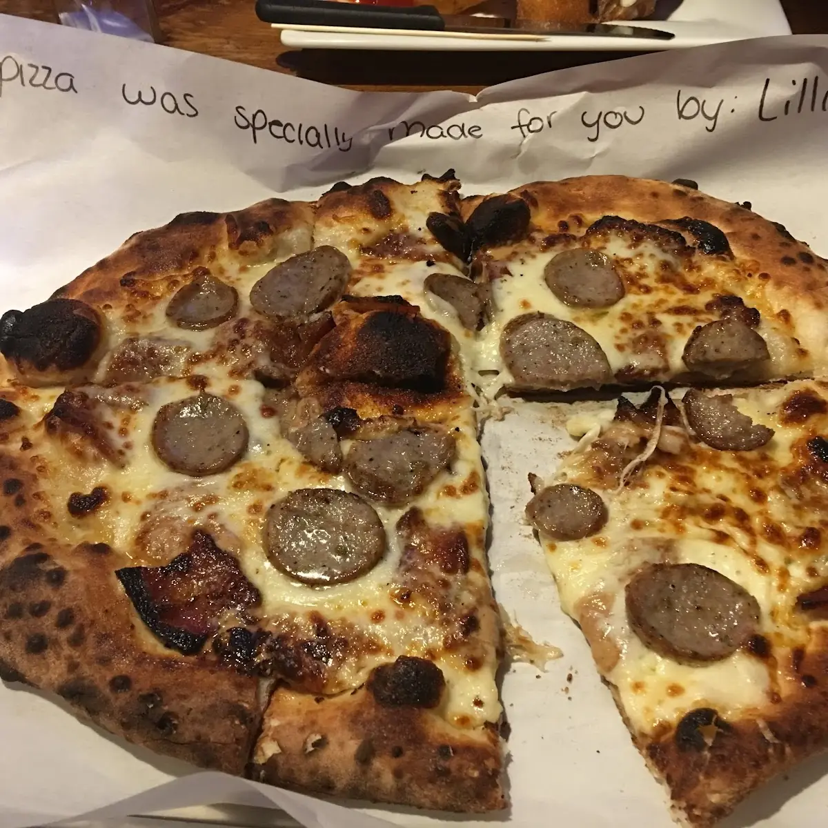 Peanut Butter and Sausage Pizza