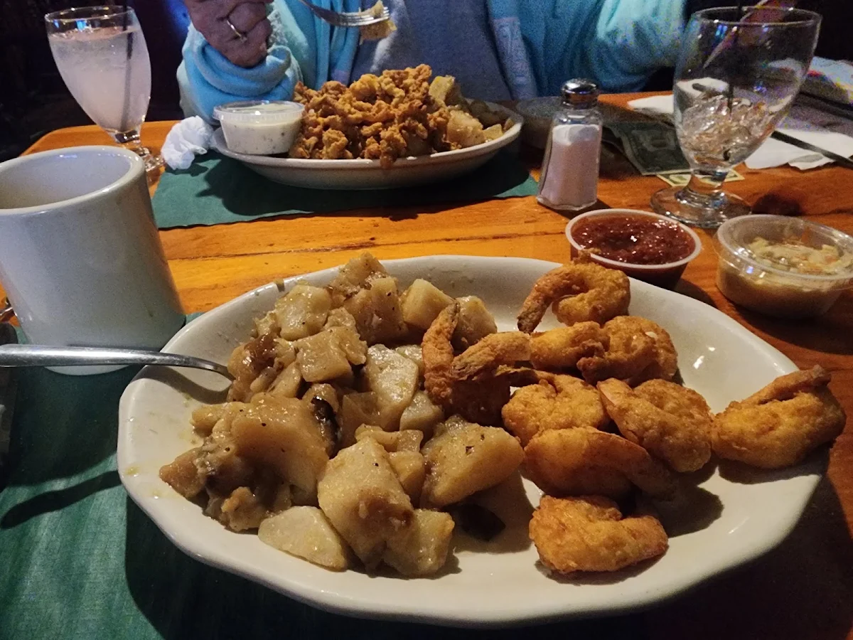 Fried Shrimp and German Potatoes