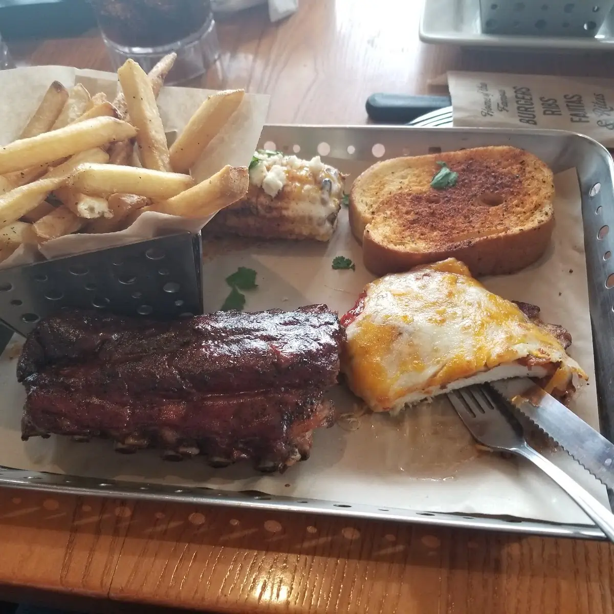 Steakhouse Combo Ribs & Cheese Bacon BBQ Chicken