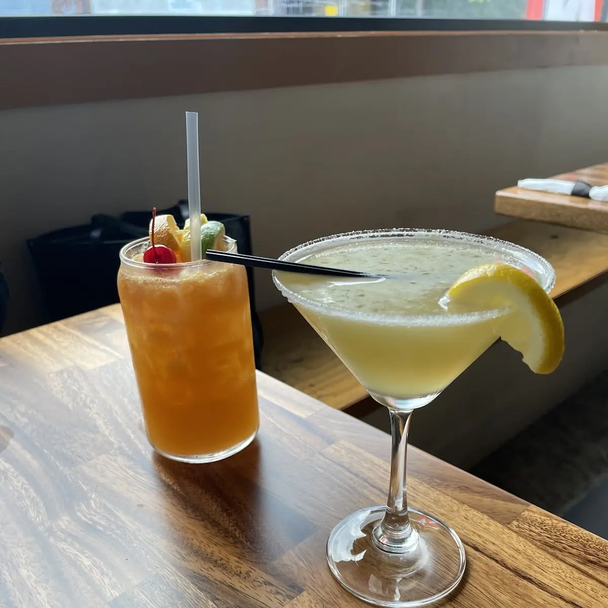 Rum Punch and Passion Fruit Lemon Drop Martini