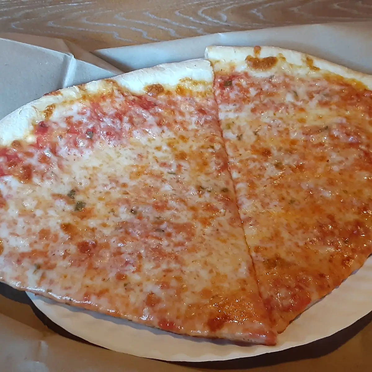 Plain Cheese Pizza Slice