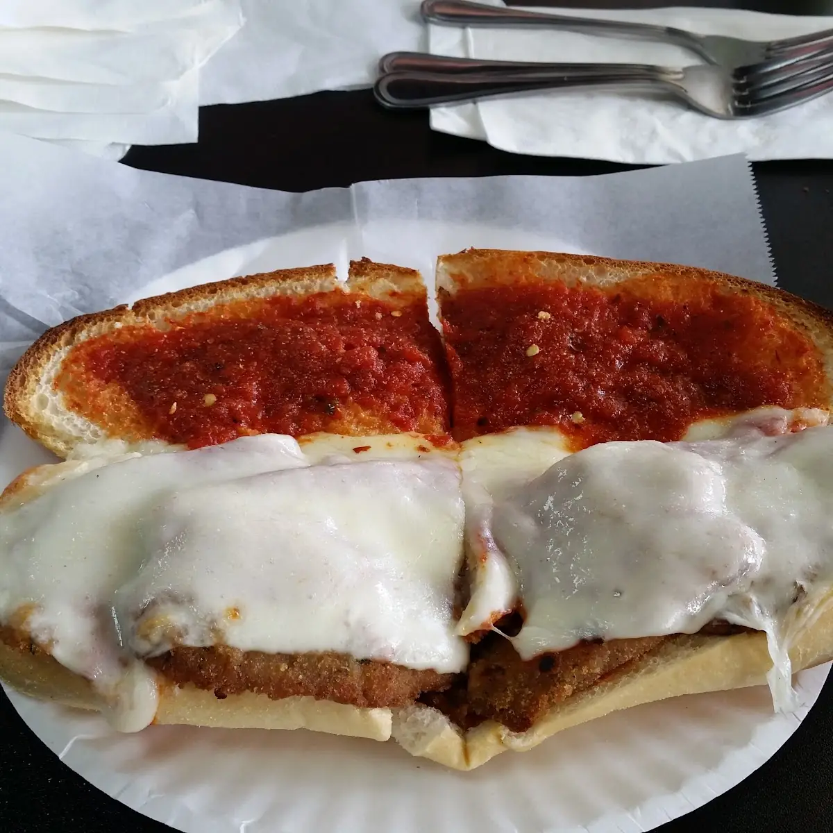 Veal Parmigiana Sandwich