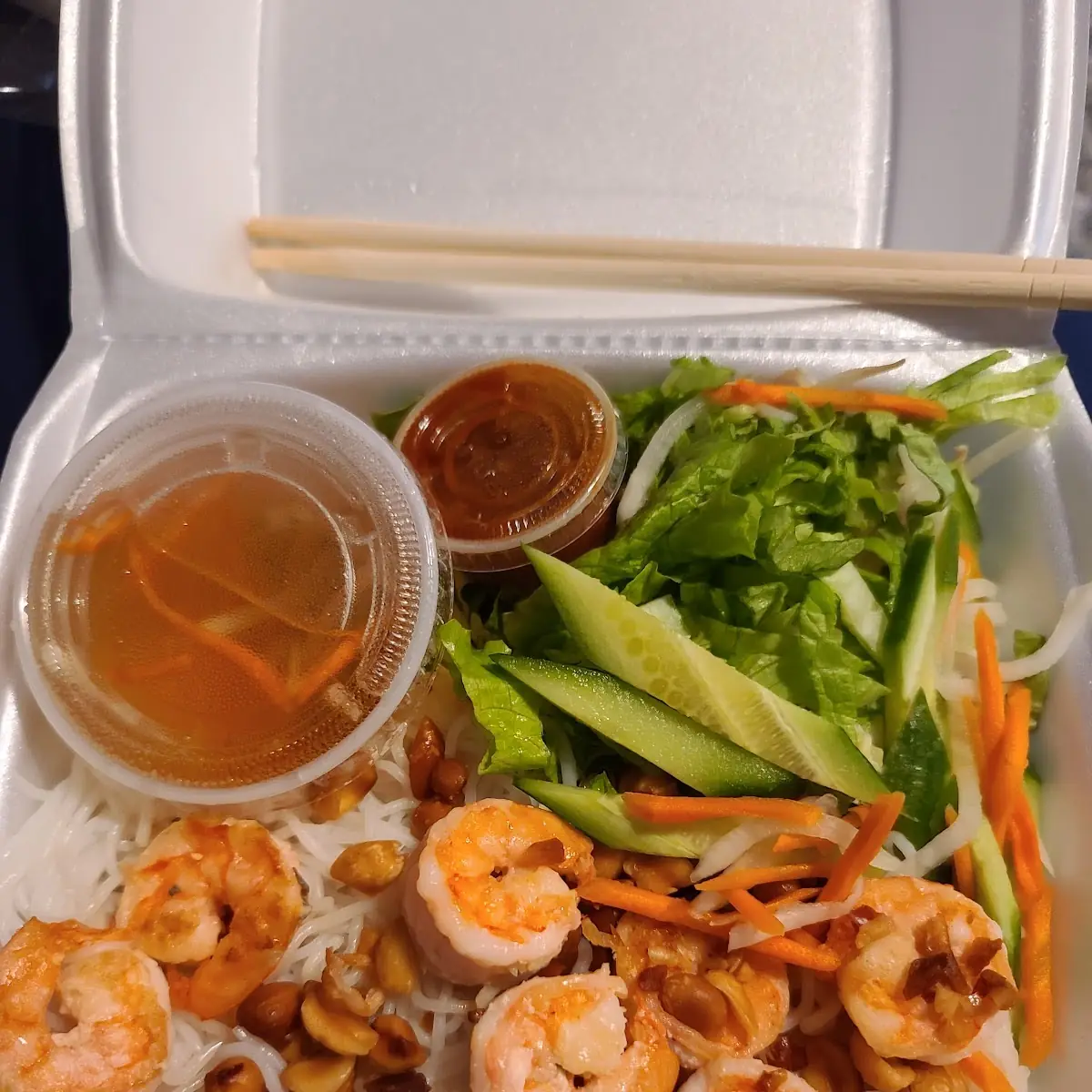 BBQ Shrimp in Vermicelli
