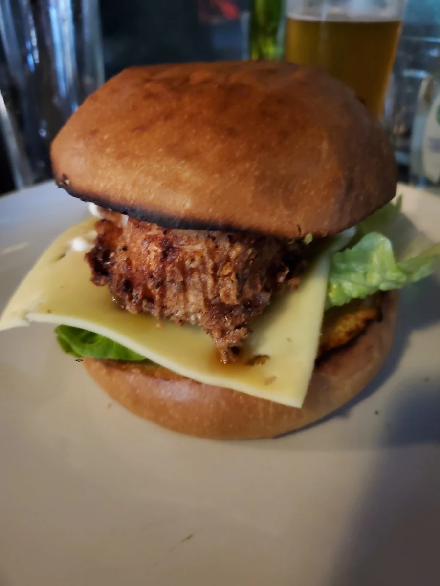 Butter Milk Fried Chicken Burger, The Last Hoot - Cafe, Bar & Pizzeria