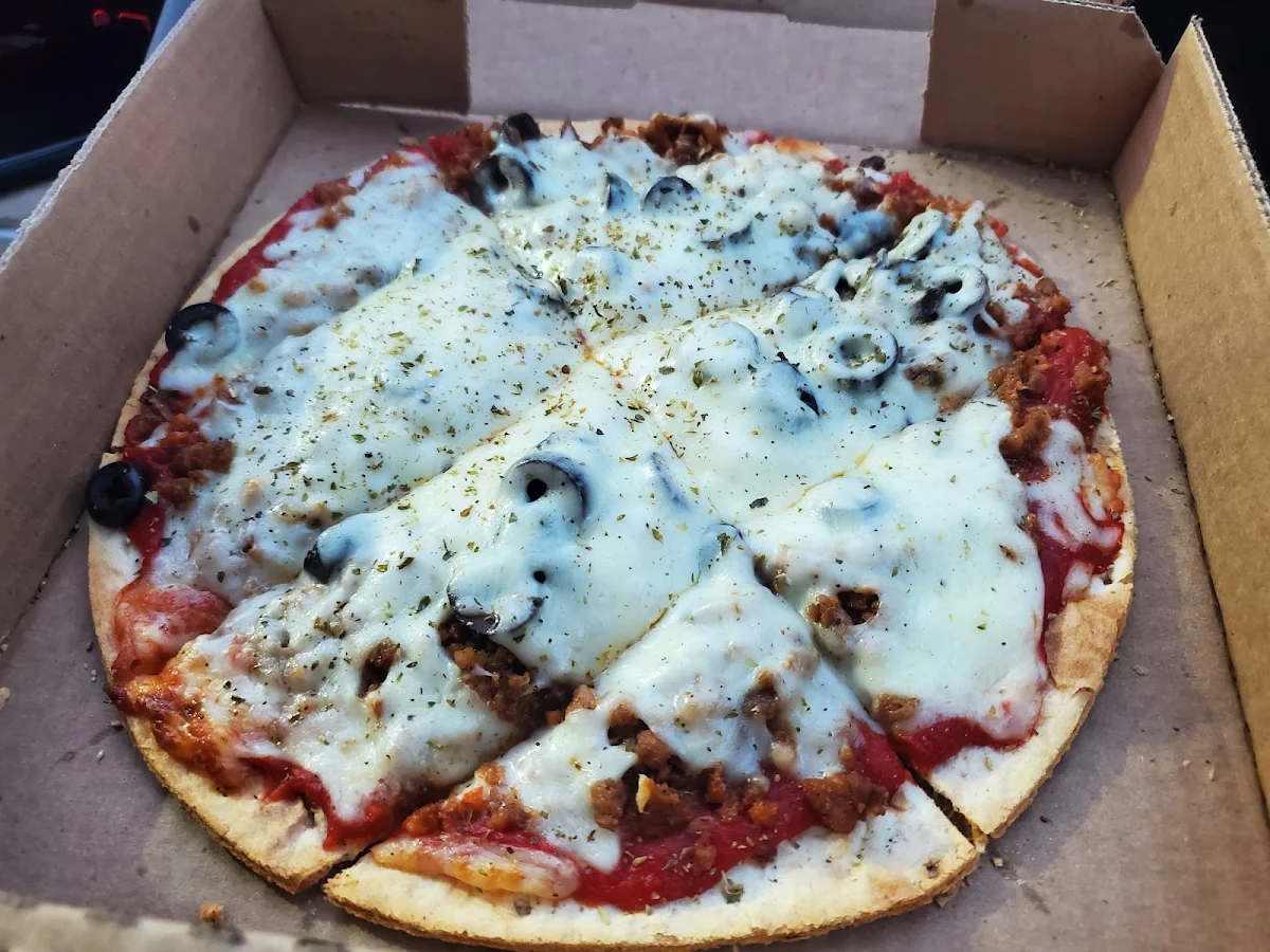 Small Sausage & Black Olive Pizza