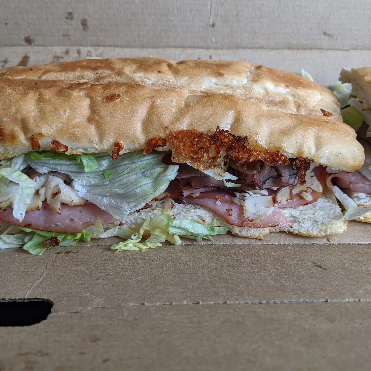 Ham Turkey and Roast Beef Club Sandwich