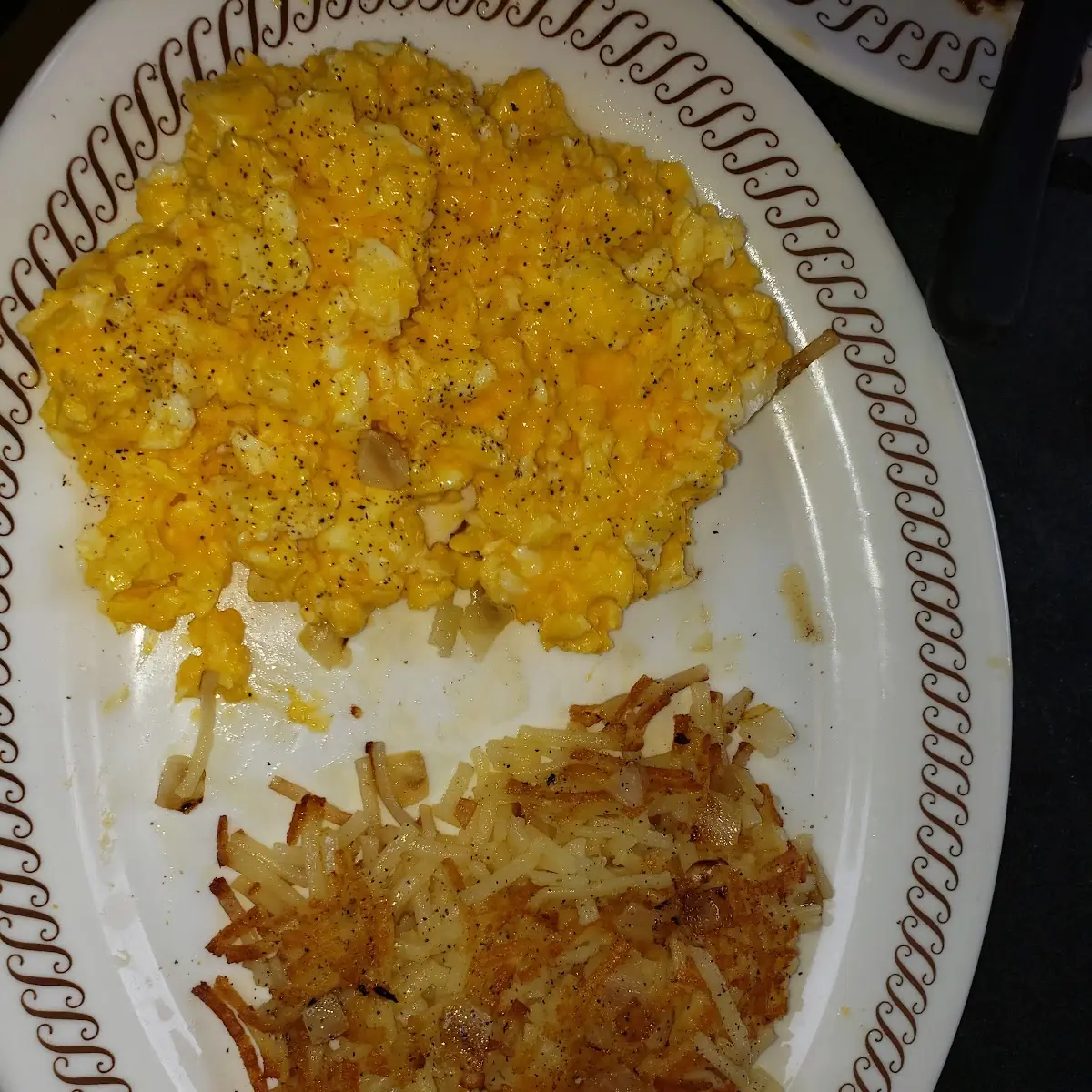 Cheese Eggs and Hash Brown w Onion