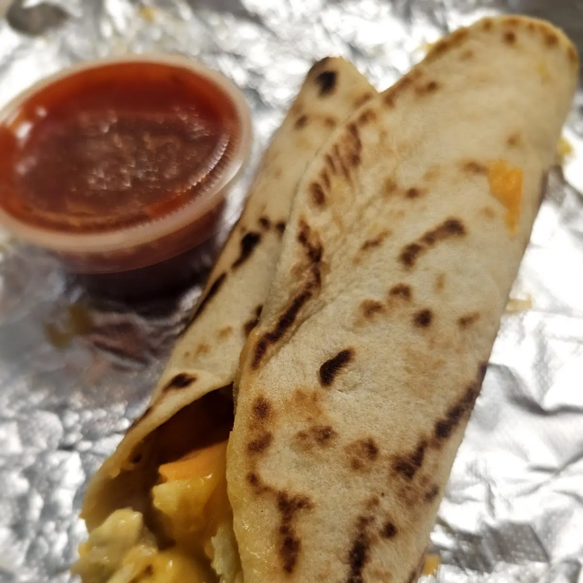 Potato & Egg & Cheese Breakfast Taco