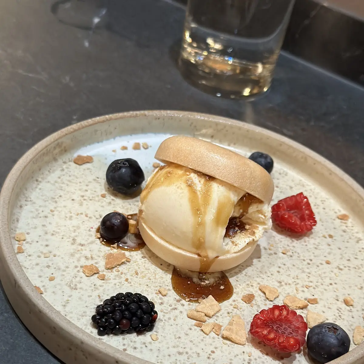 Mochi Ice Cream with Berries