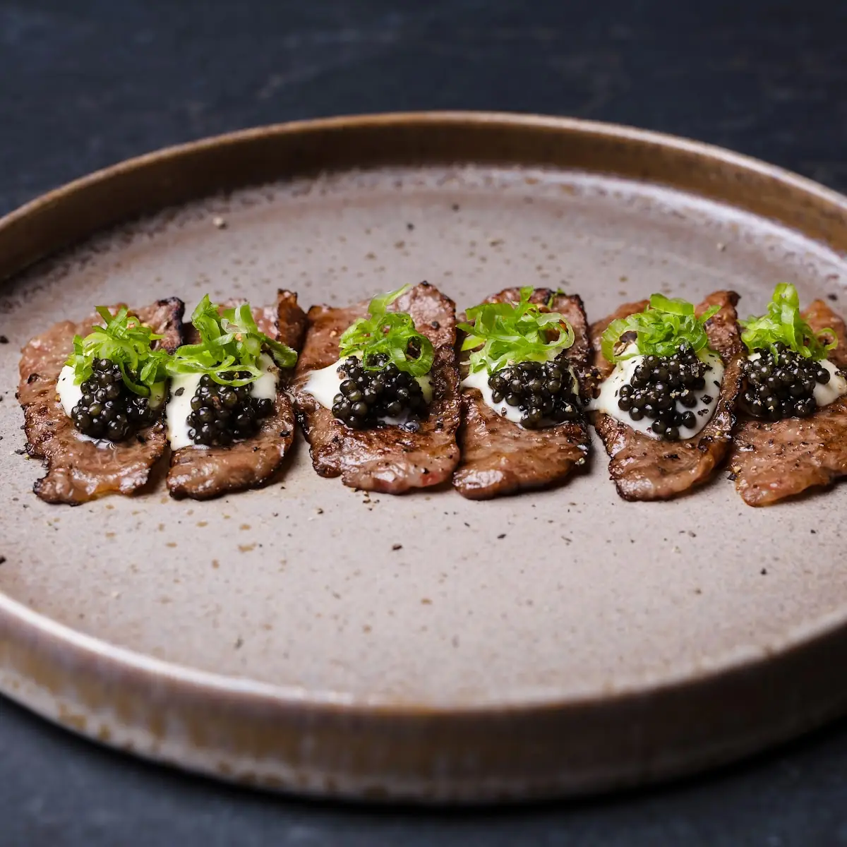 Seared A5 Wagyu Caviar