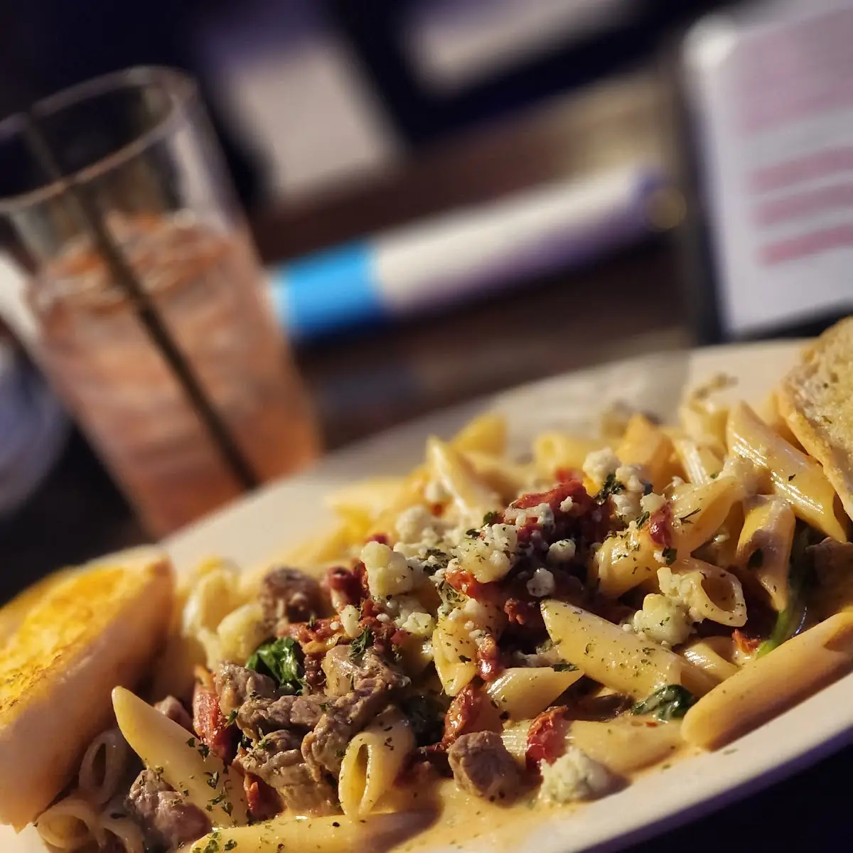 Steak and Gorgonzola Pasta