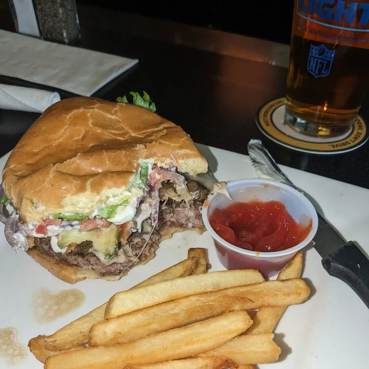 Mushroom Swiss Burger