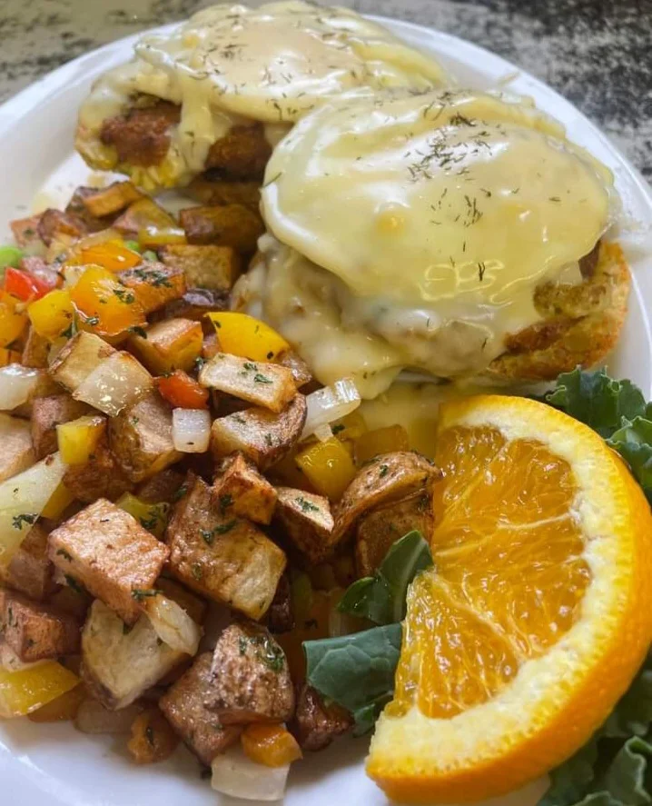 Crab Cakes Breakfast Special