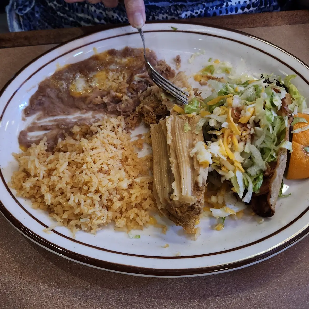 Combo Chili Relleno and Tostada