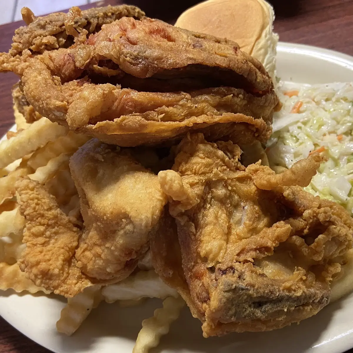 Fried Chicken with Coleslaw