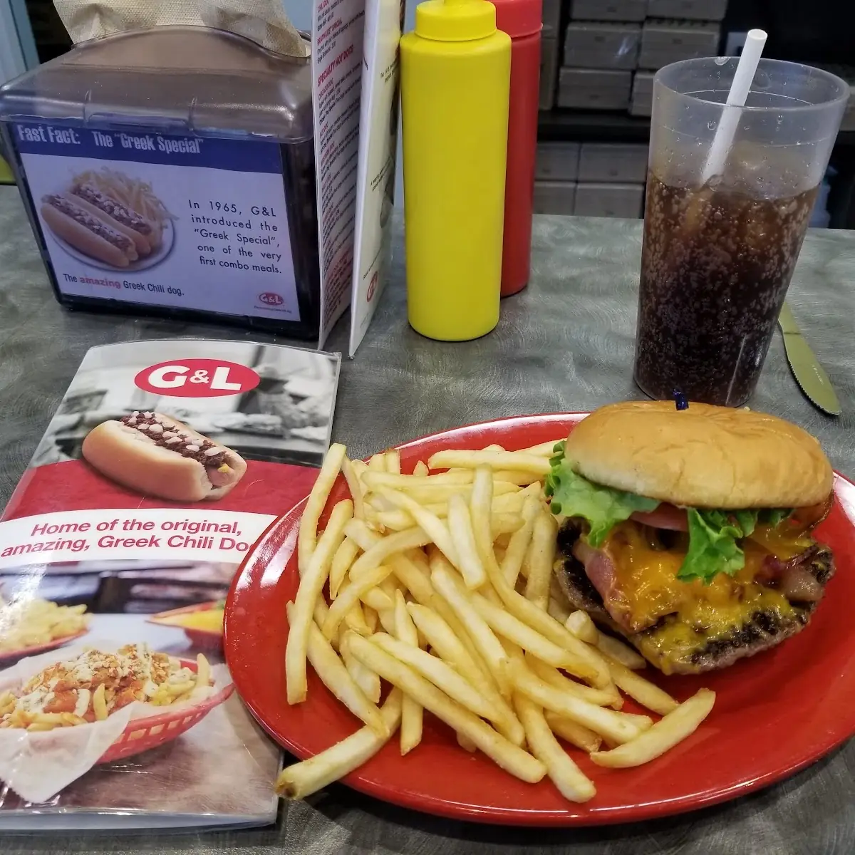 Double Cheeseburger Fries Coke
