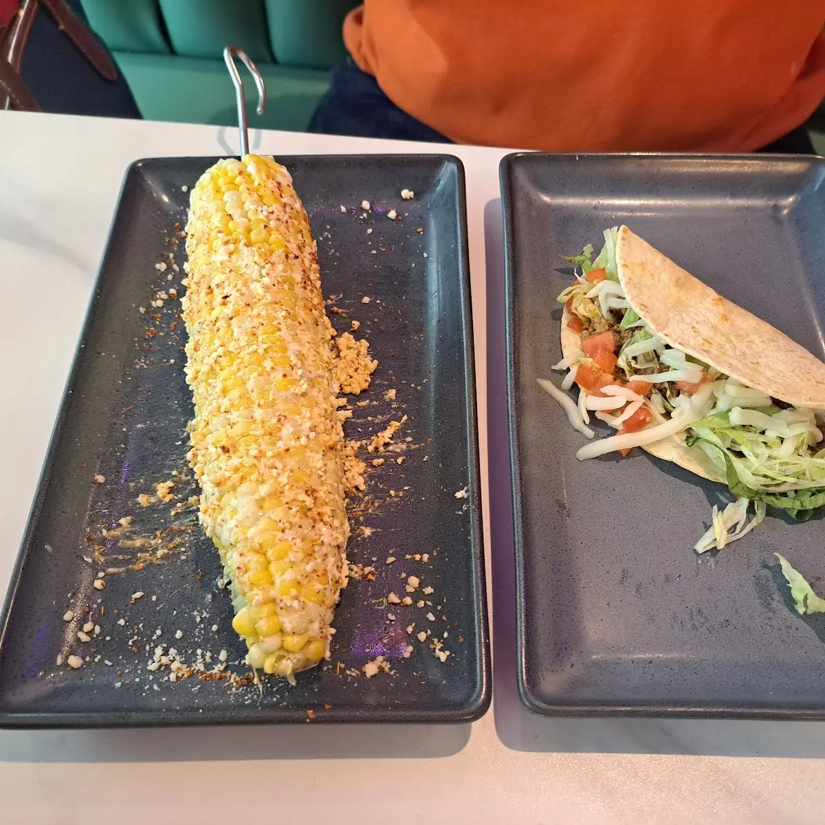 Street Corn and Beef Taco