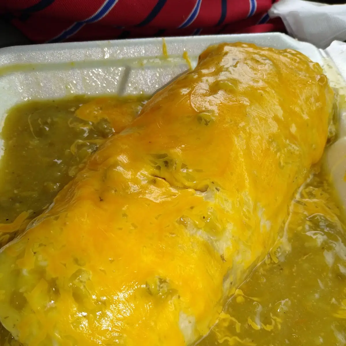 Beef & Bean Smothered Chicharon Burrito