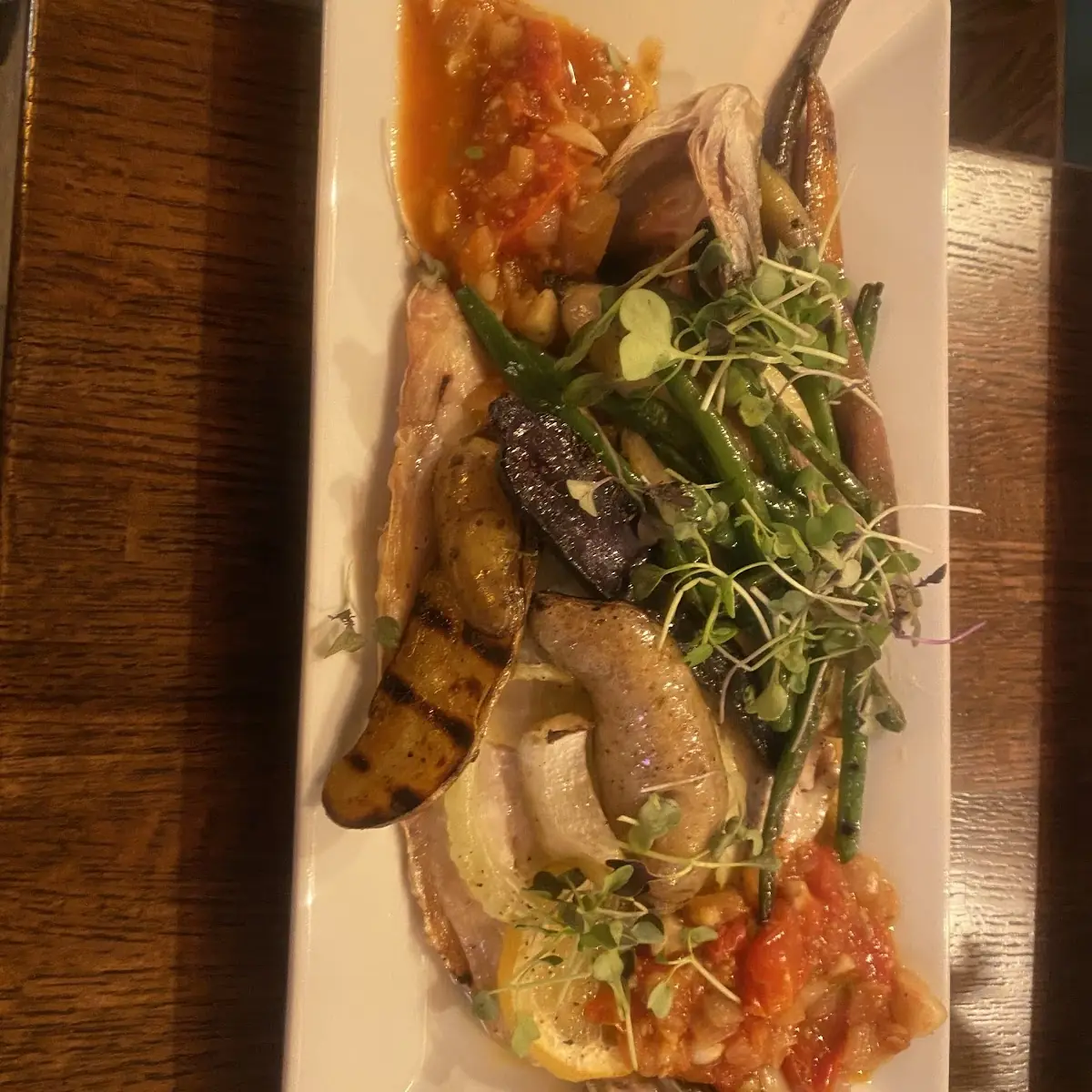 Whole Roasted Branzino