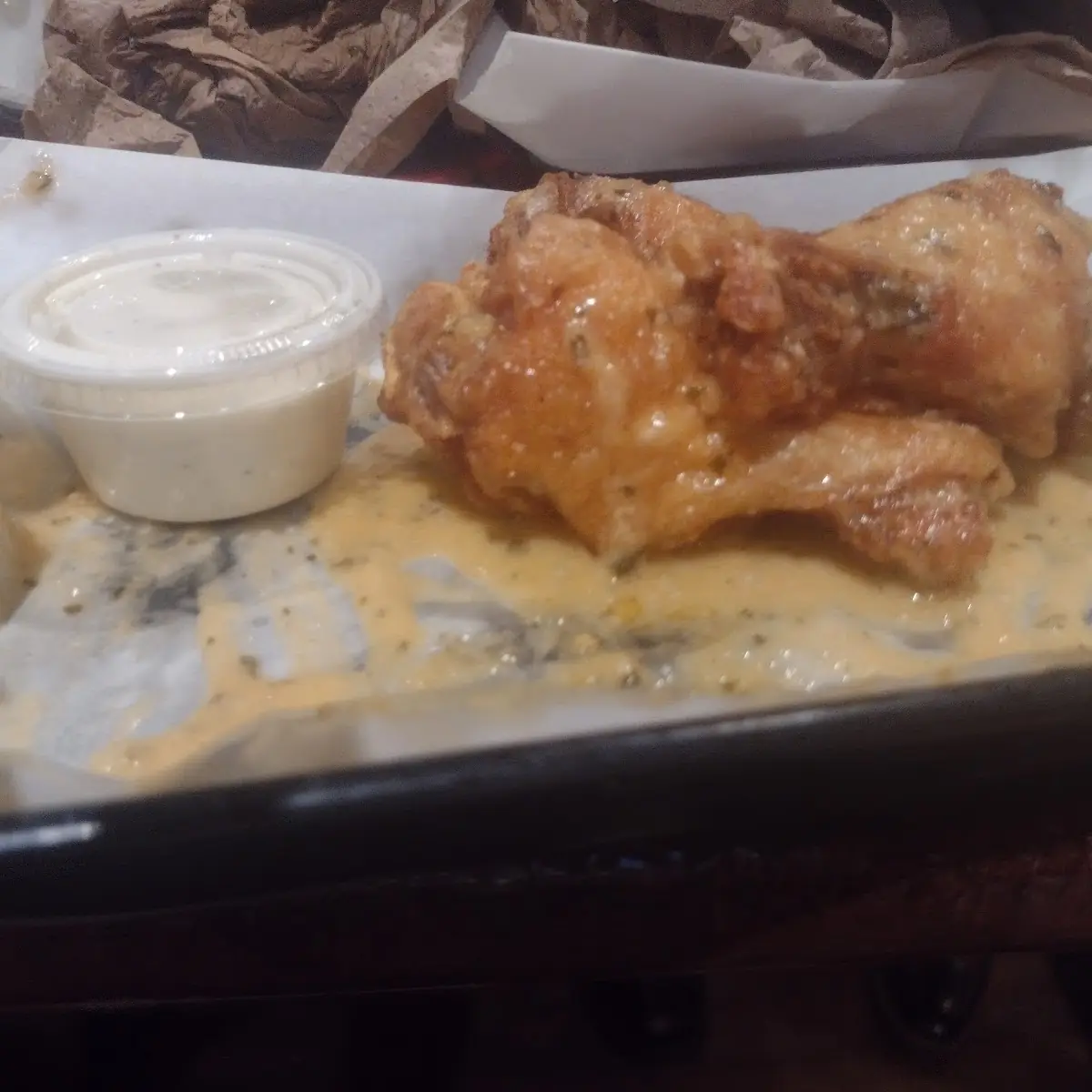 Traditional Wings with Garlic Parmesan Sause