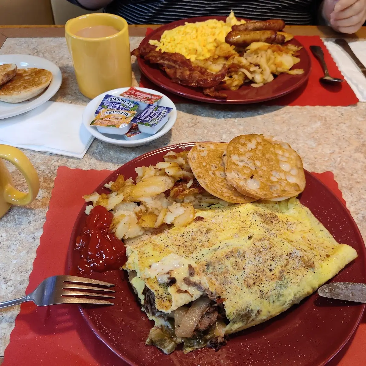 Philly Cheesesteak Omelette