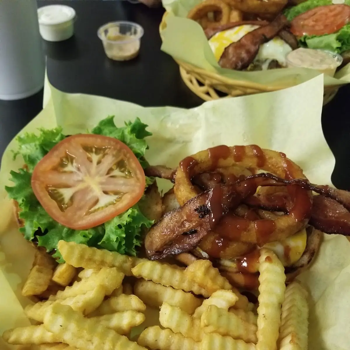 Western Burger and Fries