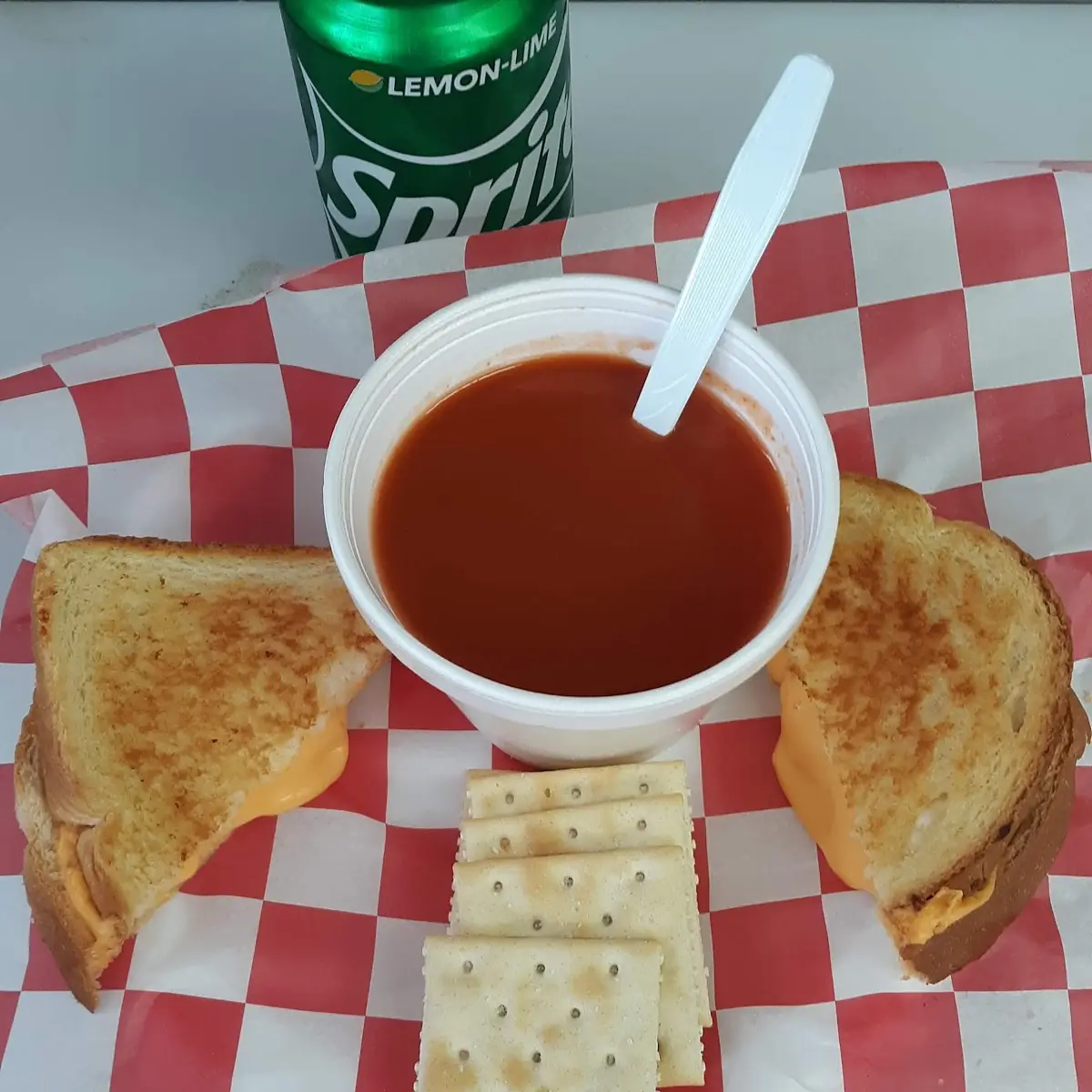 Tomato Soup with Grilled Cheese