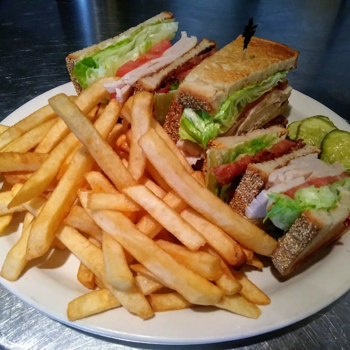 Rams Horn Turkey Club Sandwich