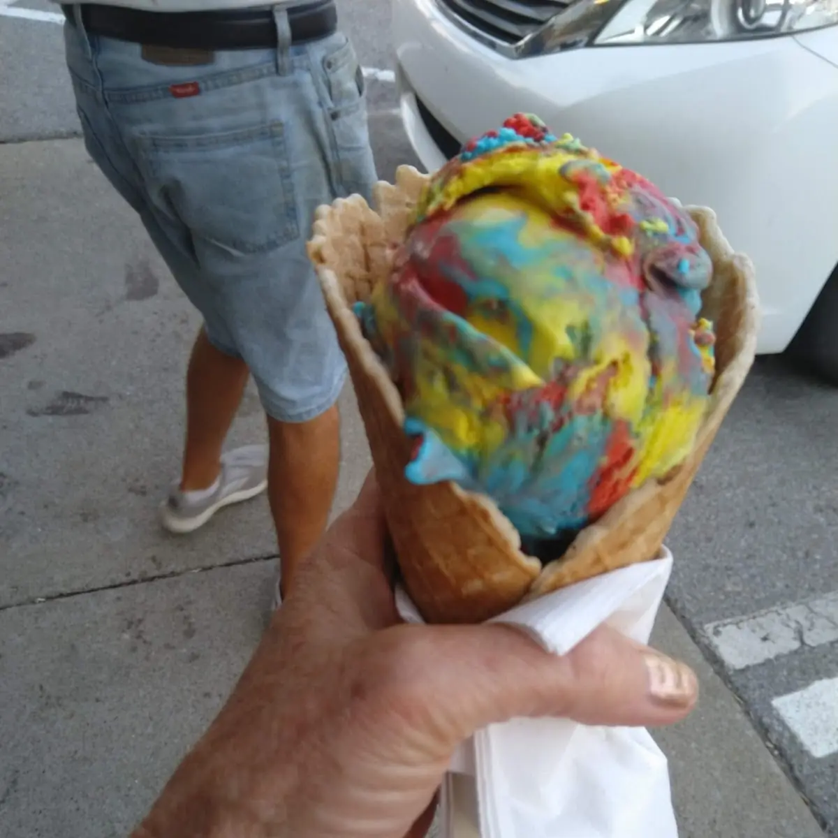 Superman Waffle Cone