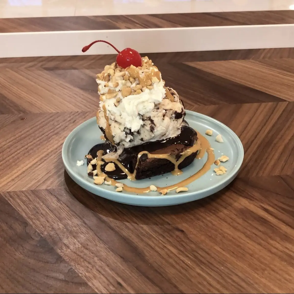 Warm Brownie Sundae