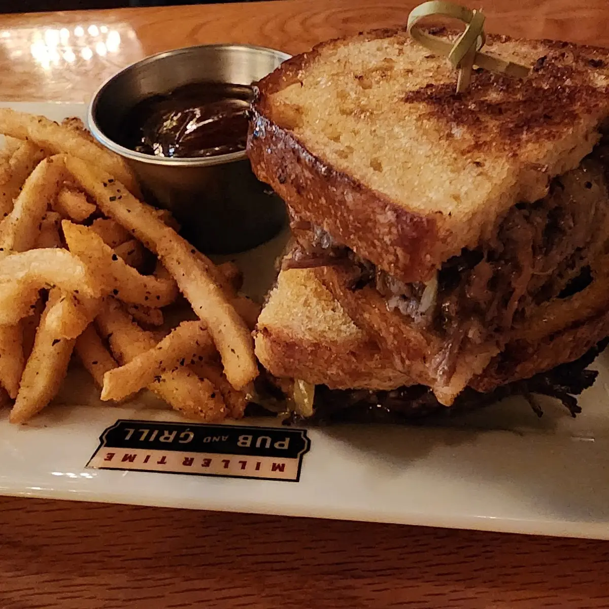 Braised Short Rib Sandwich and Fries