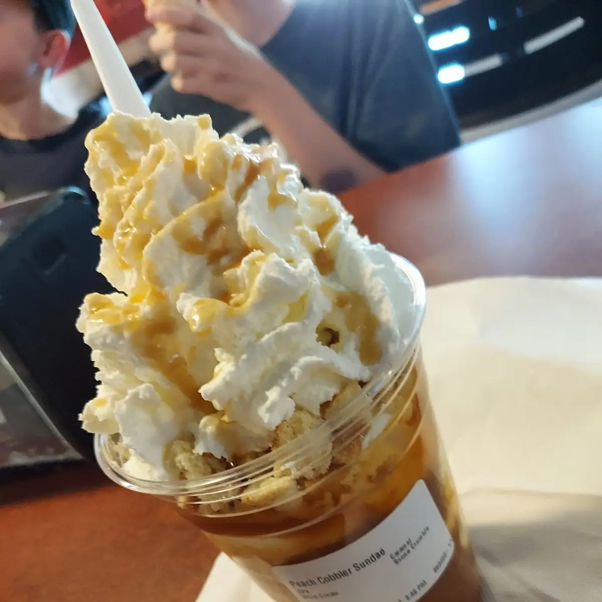 Peach Cobbler Sundae